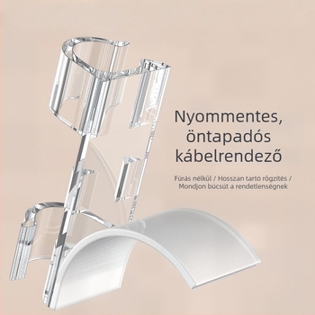 Fali kábelrendező és kábelklipsz – szög nélküli kábelmenedzsment eszköz