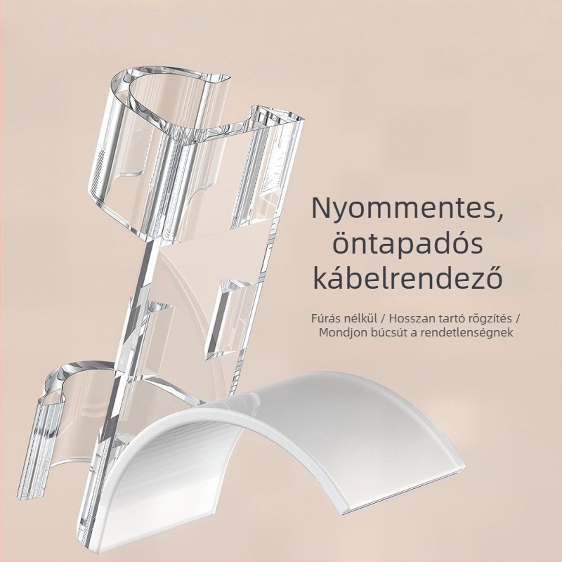 Fali kábelrendező és kábelklipsz – szög nélküli kábelmenedzsment eszköz