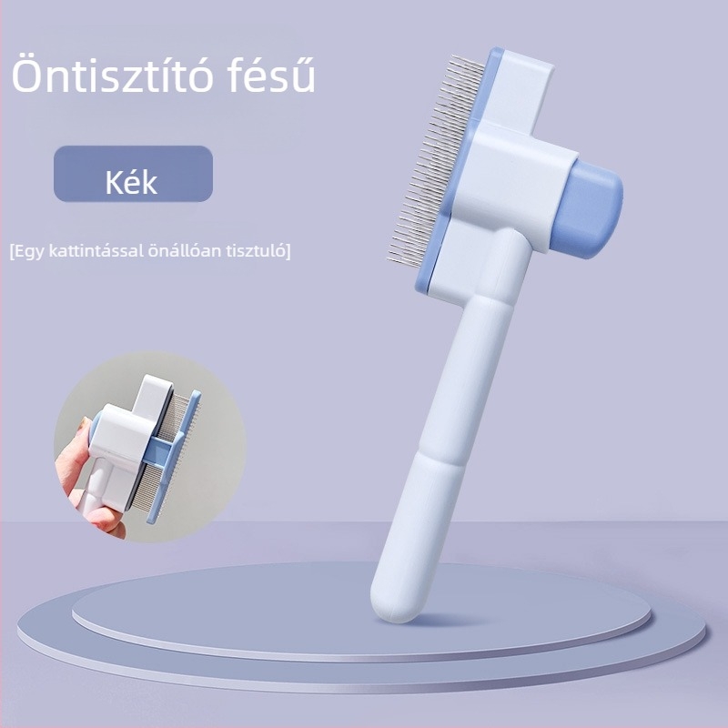 Macska szőrzet fésű, öntisztító funkcióval – szőr eltávolítása háziállatoktól (macskák és kutyák)
