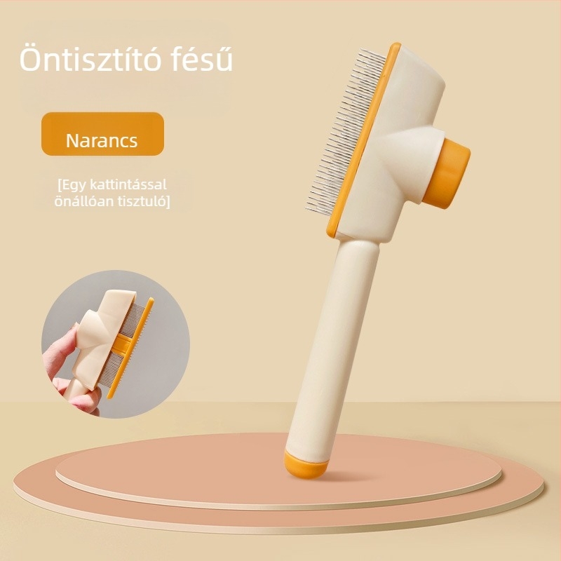 Macska szőrzet fésű, öntisztító funkcióval – szőr eltávolítása háziállatoktól (macskák és kutyák)