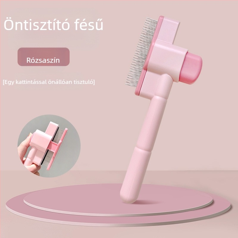 Macska szőrzet fésű, öntisztító funkcióval – szőr eltávolítása háziállatoktól (macskák és kutyák)
