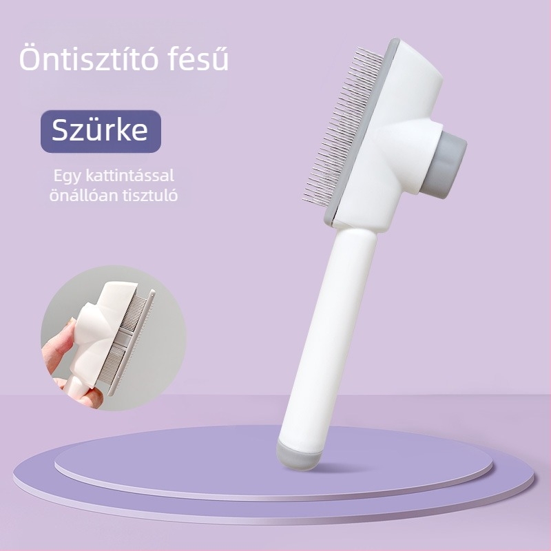 Macska szőrzet fésű, öntisztító funkcióval – szőr eltávolítása háziállatoktól (macskák és kutyák)