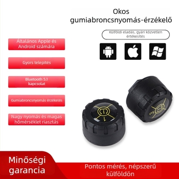 TAJC TPMS Bluetooth alkalmazással, külső hordozható abroncsnyomás-ellenőrző rendszer, nagy precíziós mérő, univerzális kompatibilitás