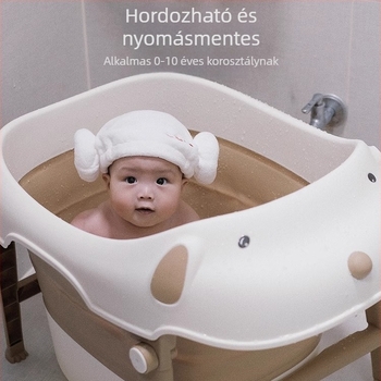 Magebaby Összecsukható csecsemő fürdőedény, PP anyag, összecsukható babafürdőmedence