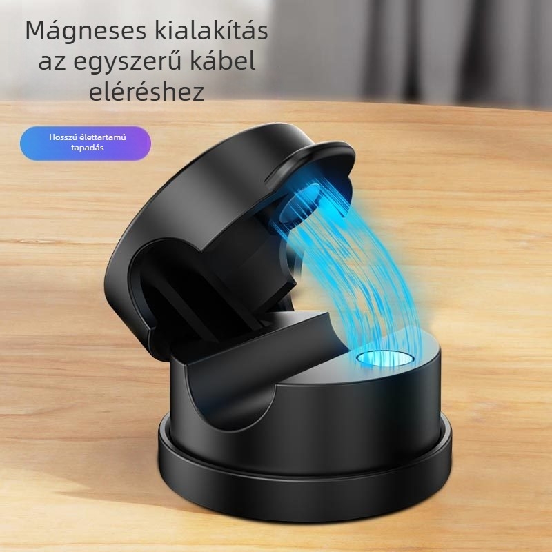 Asztali és falra szerelhető mágneses kábelrendező — ABS + erős mágnes, japán stílus, kábel tartó és tárolócsat