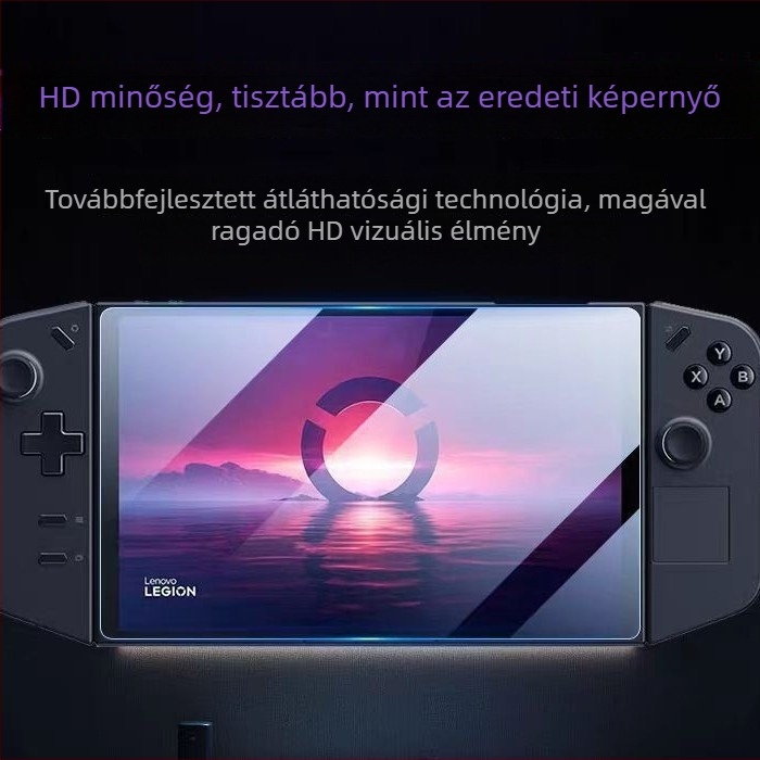 Lenovo Legion Go hordozható játékkonzolhoz edzett üveg kijelzővédő, 8,8 hüvelyk