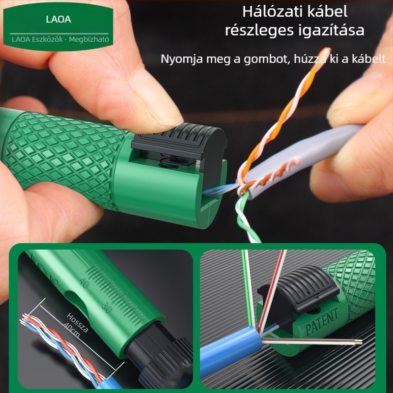 Toll alakú hálózati kábel rendező — Szétválasztás és csupaszítás, Súly 0.02