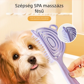 Teddy szőrzetre kutya fésű – masszázs és kifésülés, LDPE