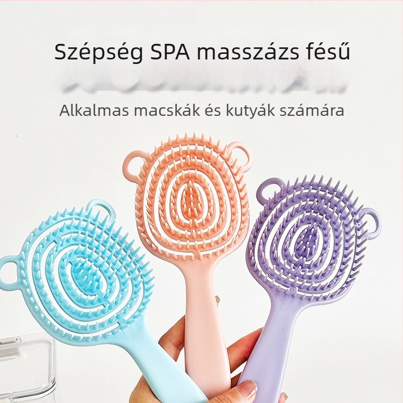 Teddy szőrzetre kutya fésű – masszázs és kifésülés, LDPE