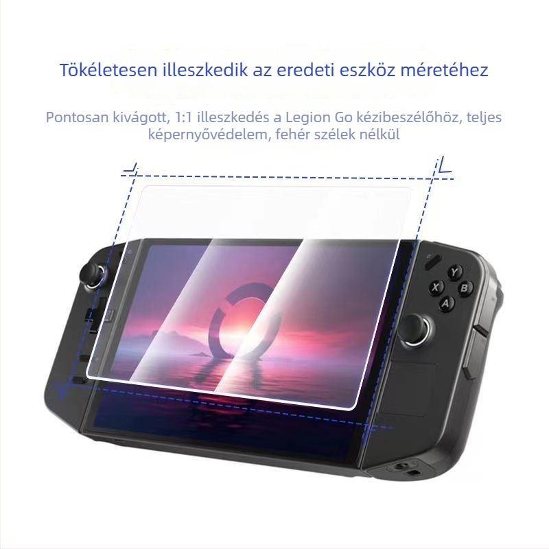 Lenovo Legion Go S temperált üveg kijelzővédő – 0.25 mm, 99% átlátszóság, Arc Edge HD, kompatibil Legion Go S kézi játékkonzolához
