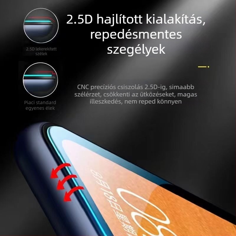 Lenovo Legion Go S temperált üveg kijelzővédő – 0.25 mm, 99% átlátszóság, Arc Edge HD, kompatibil Legion Go S kézi játékkonzolához