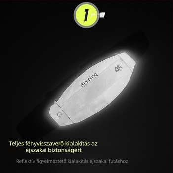Oduk sport deréktáska – reflexiós anyag, vízálló, ultra könnyű, bővíthető, tehercsökkentés; Kültéri sportokra