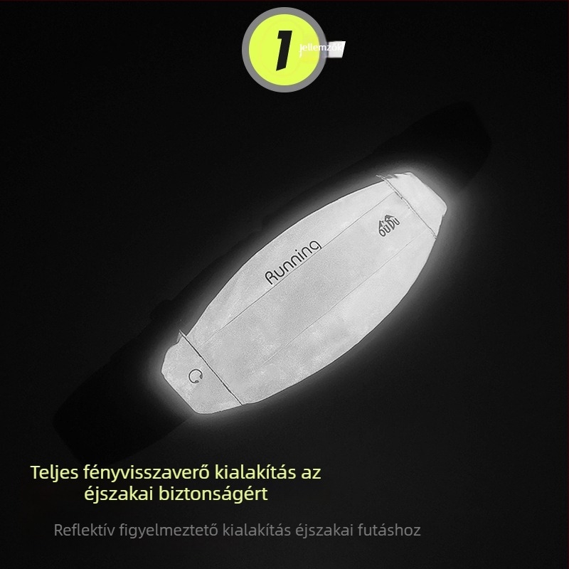 Oduk sport deréktáska – reflexiós anyag, vízálló, ultra könnyű, bővíthető, tehercsökkentés; Kültéri sportokra