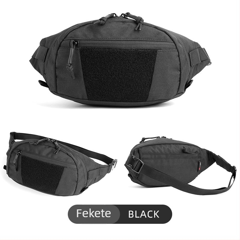 Sport derék táska szabadtéri tevékenységekhez — Oxford anyag, lélegző, vízálló, kopásálló, uniszex