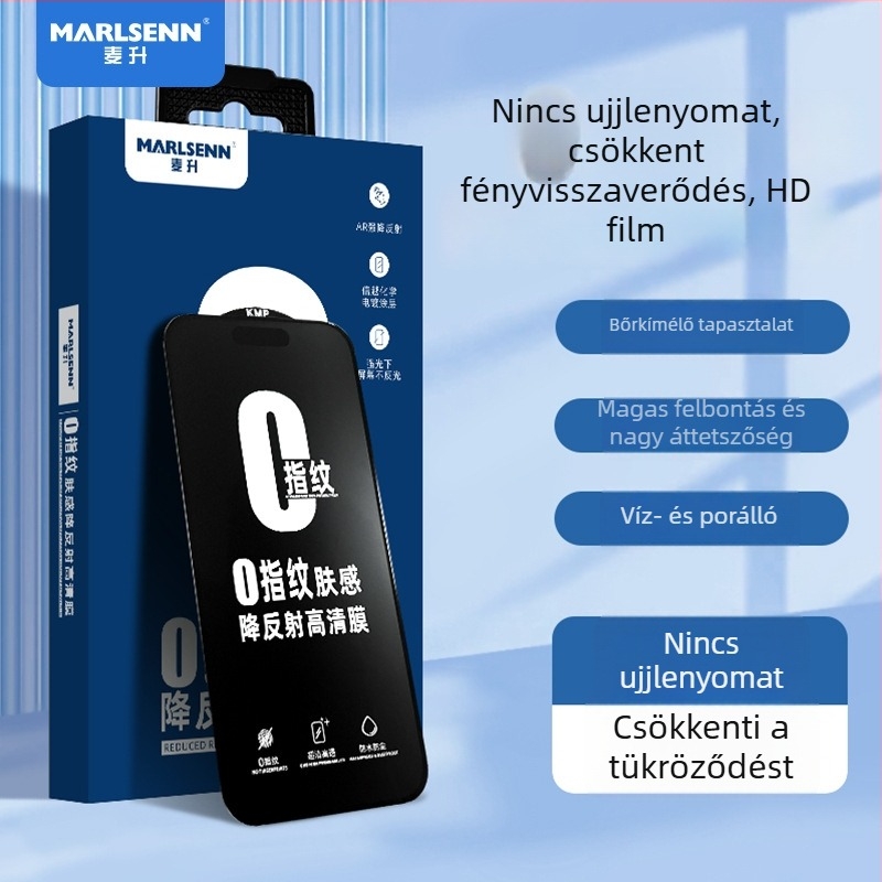 Edzett üveg előlapi képernyővédő iPhone 14 Pro Max-hoz – HD, ujjlenyomatmentes, teljes képernyő
