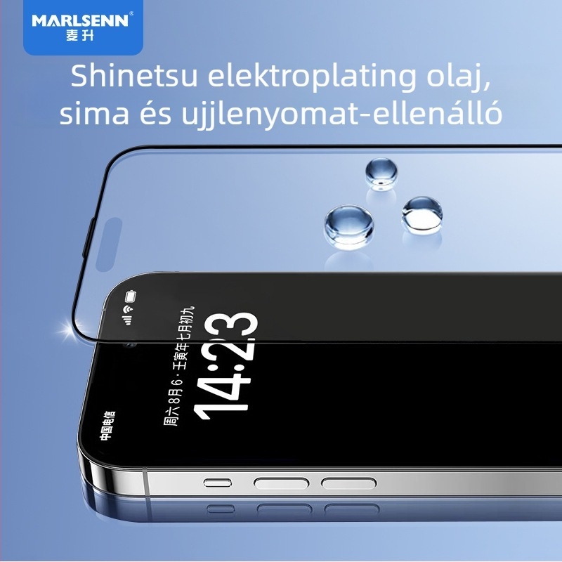Edzett üveg előlapi képernyővédő iPhone 14 Pro Max-hoz – HD, ujjlenyomatmentes, teljes képernyő