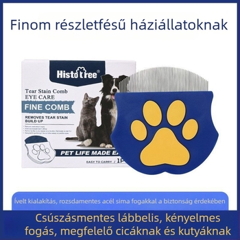 Ívelt formájú háziállat-kefe hosszú szőrű kutyáknak — bolha, csomók és laza szőr eltávolítása; Hao mark márka