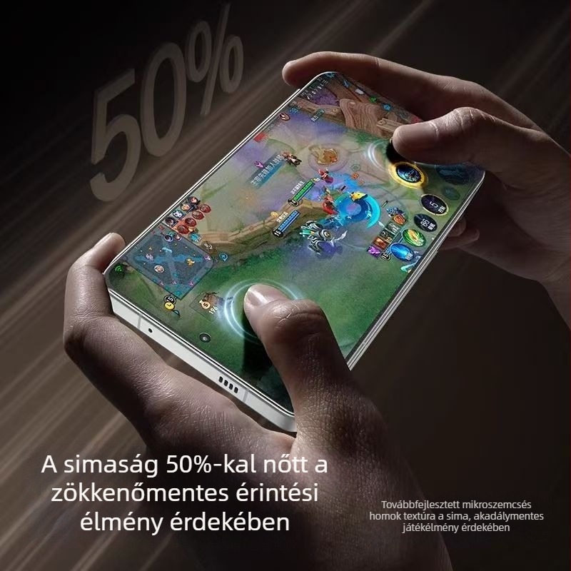 iQOO 13 edzett üveg kijelzővédő – matt felület, teljes lefedettség, ujjlenyomat feloldás