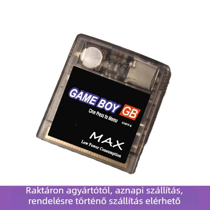 OSV4 GBC Játék-kártya Game Boy Colorhoz – 8GB játékkal, ABS ház, kártya interfész