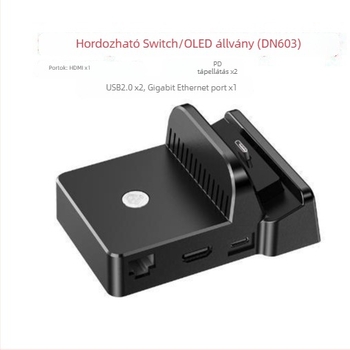Nintendo Switch TV dokk HDMI kimenettel, USB-C videó kimenet, hordozható alap, 98 g