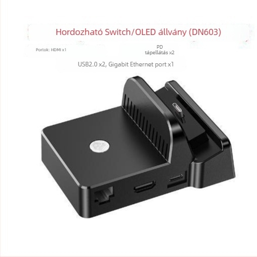 Nintendo Switch TV dokk HDMI kimenettel, USB-C videó kimenet, hordozható alap, 98 g