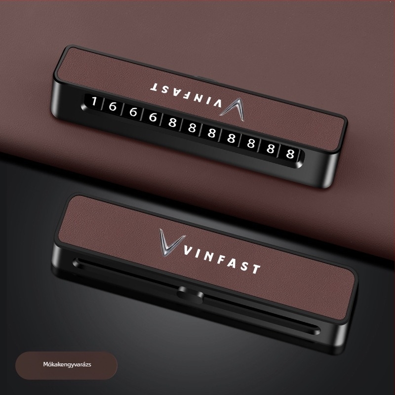 VINFAST VF8 gépjármű ideiglenes parkolólemez, rejtett típus, modell 001, Universal márka, logó nélküli