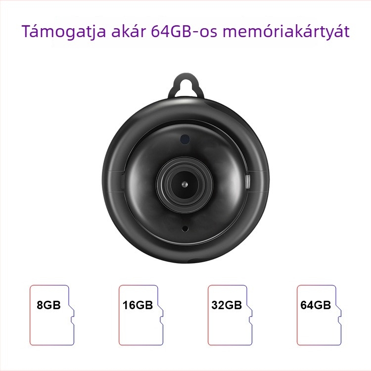 Okos otthoni biztonsági kamera WiFi-vel, HD felbontás, infravörös éjszakai látás, beltéren és kültéren egyaránt használható