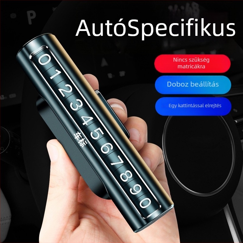 Toyota Avalon, RAV4, Camry, CH-R, Levin számára ideiglenes parkolási tábla — fém, Shadow márka, nem személyre szabható