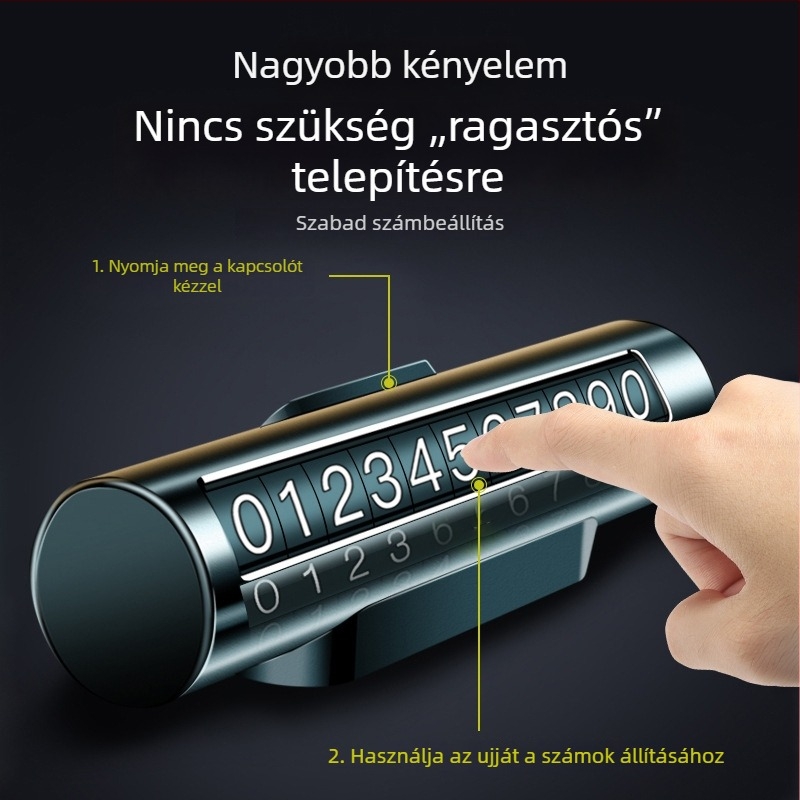 Toyota Avalon, RAV4, Camry, CH-R, Levin számára ideiglenes parkolási tábla — fém, Shadow márka, nem személyre szabható
