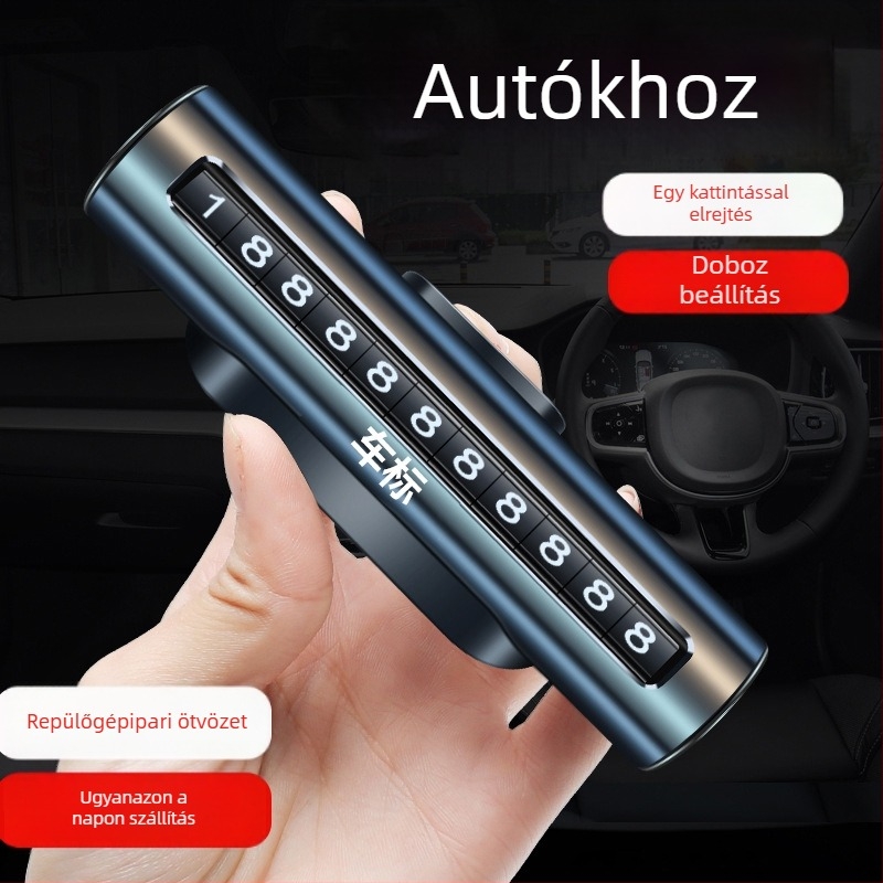 Toyota Avalon, RAV4, Camry, CH-R, Levin számára ideiglenes parkolási tábla — fém, Shadow márka, nem személyre szabható