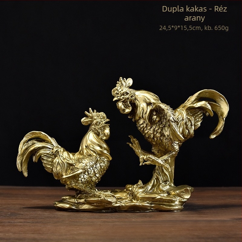 Baiying kakas gyanta kert szobor – kültéri dekoráció, idilli stílus, anyag: műanyag/gyanta