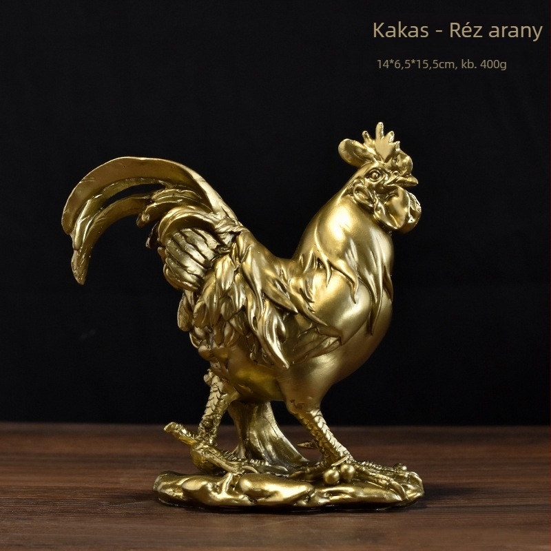 Baiying kakas gyanta kert szobor – kültéri dekoráció, idilli stílus, anyag: műanyag/gyanta