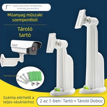 Fali kameratartó, műanyagból, injektált felülettel, univerzális forgás, beltéri és kültéri használatra