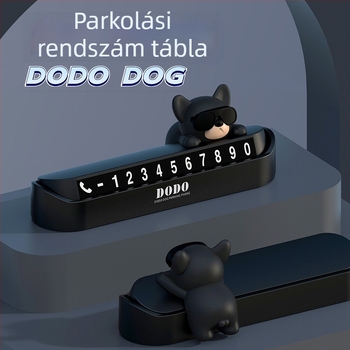 Ideiglenes parkolótábla autóhoz rejtett telefonszámmal és testreszabható logóval - ajándék
