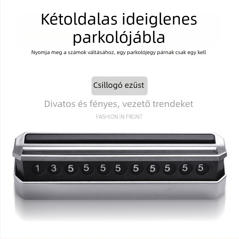 Ideiglenes parkolási tábla autóhoz, LMH-P001, műanyag, logóval testreszabható, magáncímkézés lehetősége