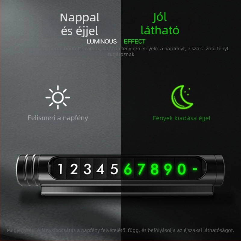 Alumíniumötvözetből készült ideiglenes parkolási jel rejtett biztonsági kalapáccsal és vágóval – parkolási számkártya, Guangdong eredetű, QB.DESIGN/Joba DESIGN