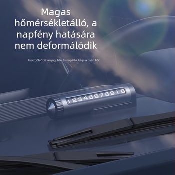 Fém parkolási jel, márka YJ, modell YJ051, rejtett típus, logó nyomtatva