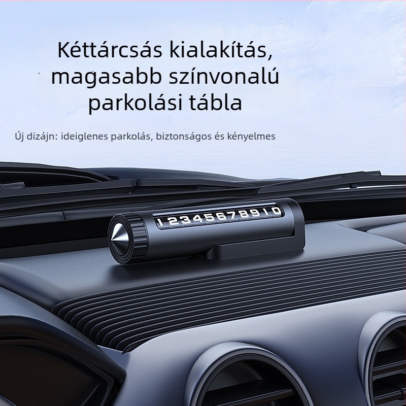 Fém parkolási jel, márka YJ, modell YJ051, rejtett típus, logó nyomtatva