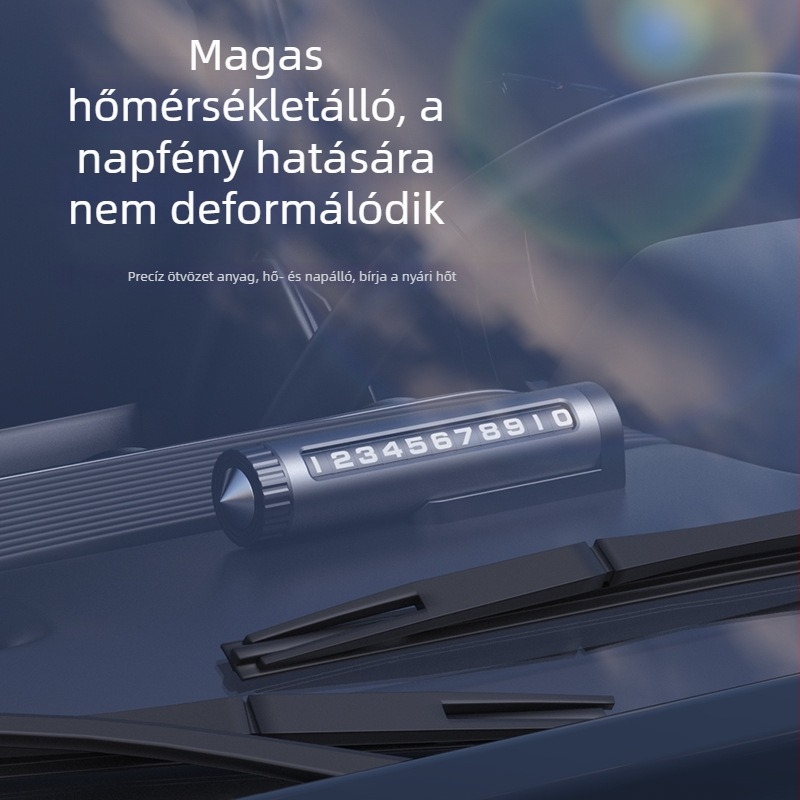 Fém parkolási jel, márka YJ, modell YJ051, rejtett típus, logó nyomtatva