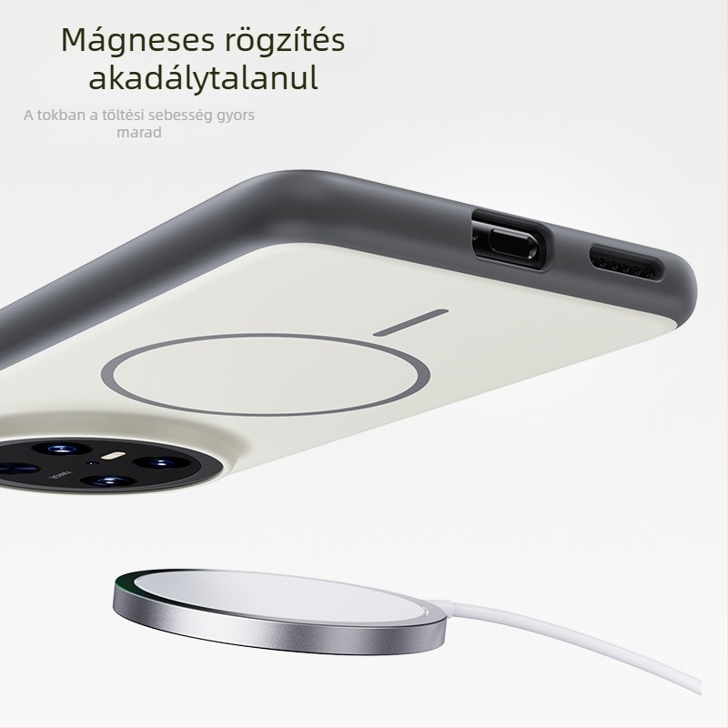 Huawei P90 Pro Max védőtok, Unbounded sorozat, teljes lefedettség, bőrhatású érzet, matt felület, mágneses rögzítés