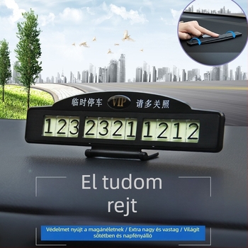 Ideiglenes parkoló tábla - műanyag, VIP sorozat, rendkívül erős tapadás, testre szabható