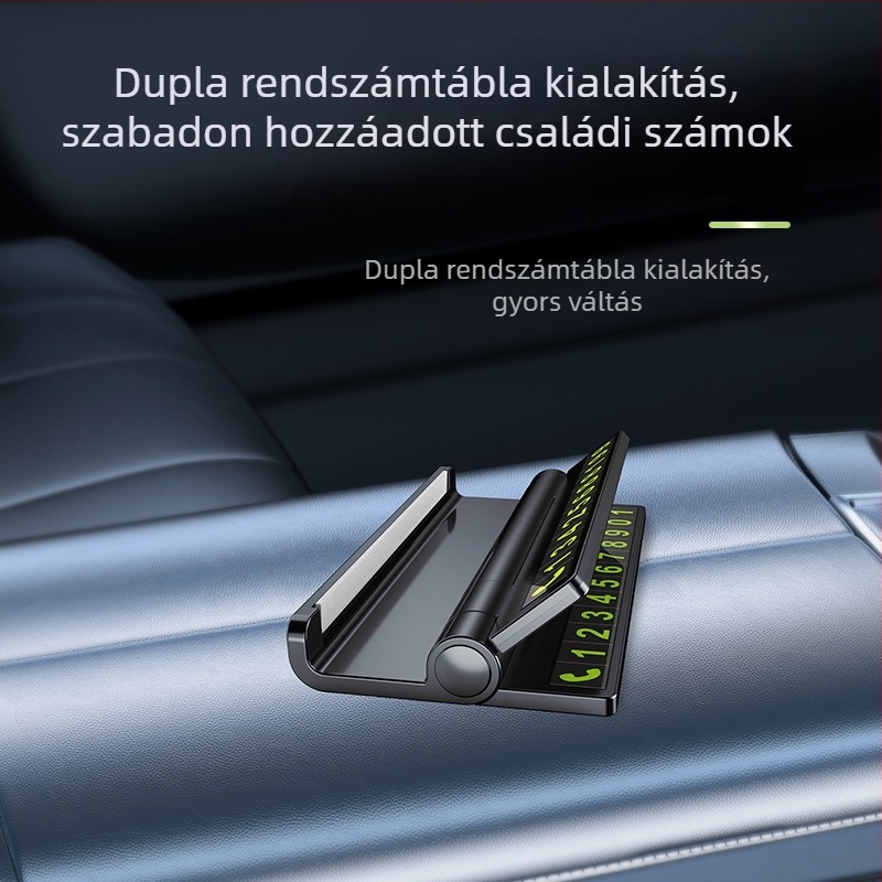 Műanyag rejtett ideiglenes parkolótábla telefonszámmal, modell HH-088, logónyomtatás, testreszabás, Tianxi