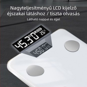 Testzsírmérleg – intelligens, nagy pontosságú, felnőtteknek, márka Unique