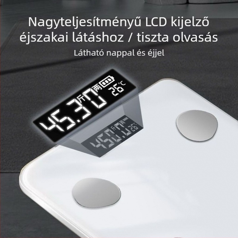 Testzsírmérleg – intelligens, nagy pontosságú, felnőtteknek, márka Unique