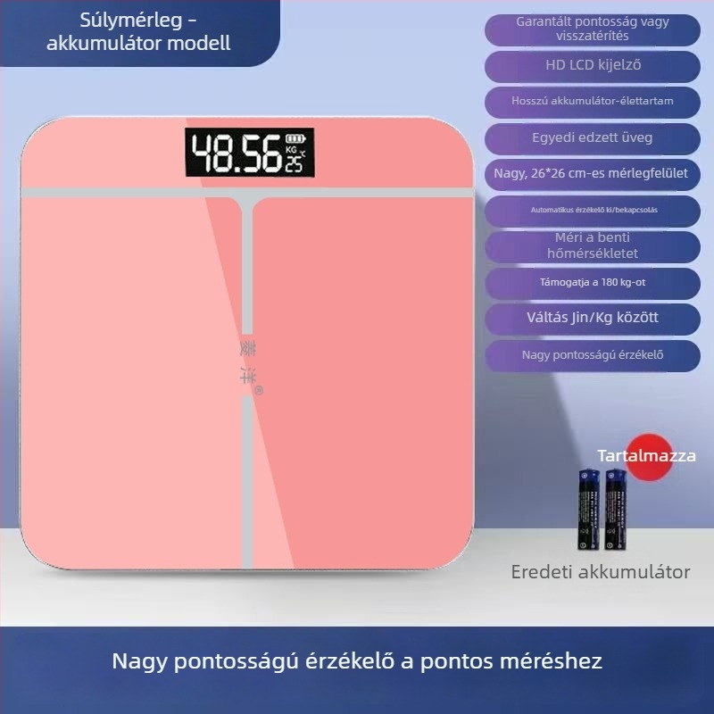 Bluetoothos testzsírszámláló mérleg a testsúly és a testzsír mérésére