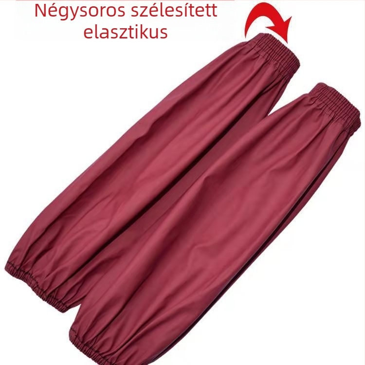 Vízálló bőrszárvédő, hosszabb konyhai használatra, felnőtteknek, uniszex, olajálló