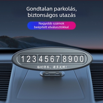 Rejtett autó mozgató rendszámtábla – Modell J3, műanyag, nyomtatott logó, testreszabás