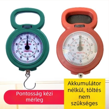 Hordozható kézi rugós mérleg utazásokhoz és oktatáshoz