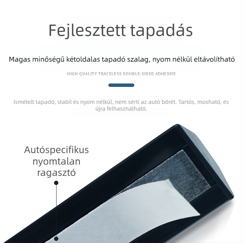 Fénylő fém autó telefonszám-tábla, univerzális modell, nyomtatott logóval, ideiglenes parkolási jel