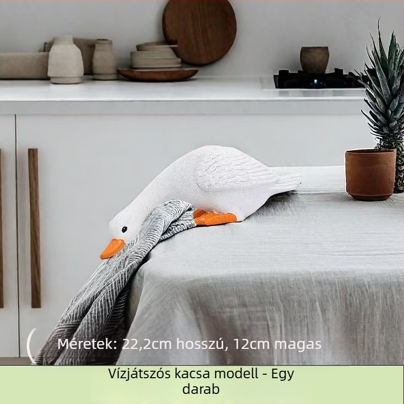 Chen Li Gyanta kacsafigura akváriumhoz és mini tájhoz, pásztor stílus